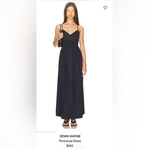 Classic Black Pennisula Maxi Dress - Women's